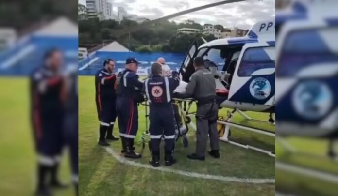 Bebe-socorrida-de-helicoptero-do-Notaer-apos-afogamento