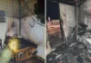 Incêndio destrói duas casas em Baixo Guandu; família escapa ilesa