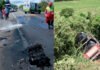 Fiat Cronos colide contra caminhão-cegonha na BR-101, em Aracruz; duas pessoas ficam feridas