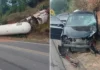 Acidente deixa 5 feridos e interditada parcialmente BR-101 em Ibiraçu