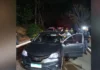 Três suspeitos são detidos após entrarem por engano em batalhão da PM com carro roubado em Aracruz