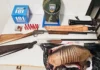 Dupla é presa por caça ilegal na Reserva Biológica de Sooretama com armas e tatu abatido