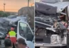 Colisão entre carreta e caminhão deixa um ferido na BR-101, em Linhares