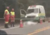 Mulher morre após motocicleta bater contra carreta na BR-101, em Sooretama